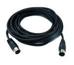 S-Video Kabel 5 m Din 3 Pin Stecker zu Stecker Schwarz | System-S