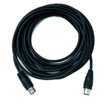 S-Video Kabel 5 m Din 3 Pin Stecker zu Stecker Schwarz | System-S