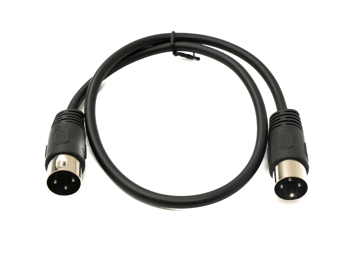 S-Video Kabel 50 cm Din 3 Pin Stecker zu Stecker Schwarz | System-S