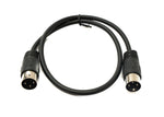 S-Video Kabel 50 cm Din 3 Pin Stecker zu Stecker Schwarz | System-S