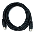 S-Video Kabel 3 m Din 4 Pin Stecker zu Stecker Schwarz | System-S