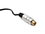 Y Cinch RCA Kabel 25 cm 1 polig Buchse zu 2x Buchse Audio in Schwarz | System-S