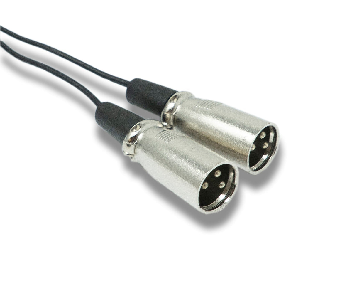Audio Y Kabel 180 cm AUX 6,35 mm TRS Stecker zu 2x XLR 3 polig Stecker | System-S