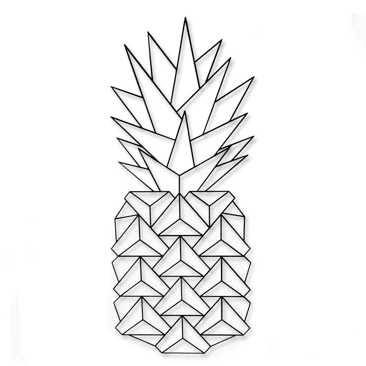 Origami Ananas V2 aus Holz -