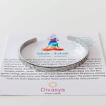 Armreif mit Gravur | Silber | Inhale - Exhale