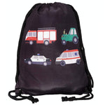 Kinder Turnbeutel Autos Schwarz