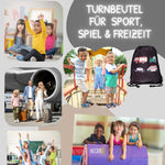 Kinder Turnbeutel Autos Schwarz