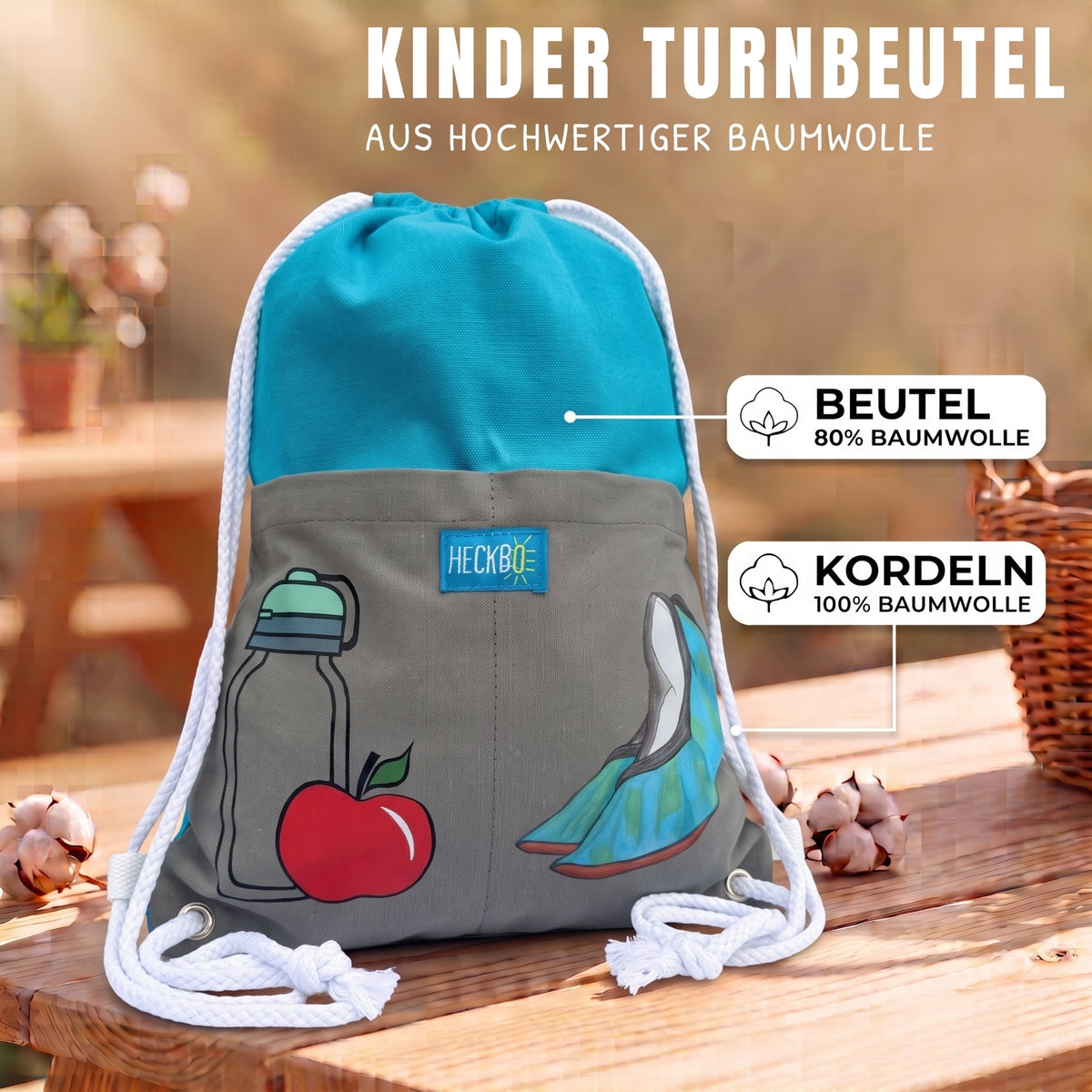 Kinder Turnbeutel 2 Taschen