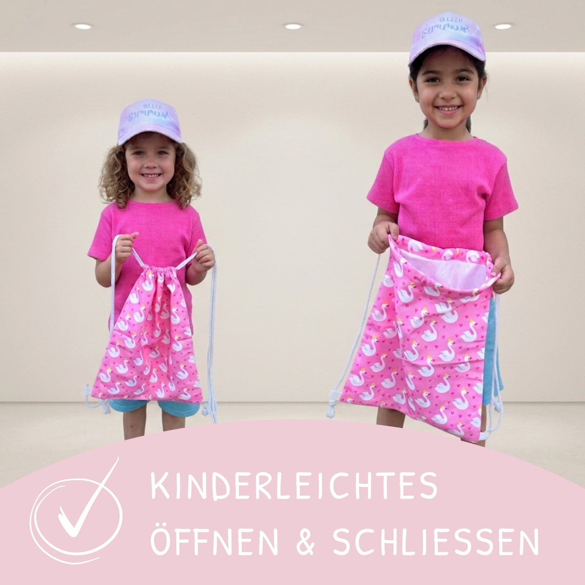 Kinder Turnbeutel Schwan