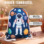 Kinder Turnbeutel Astronaut - weiss