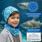 Kinder Beanie Mütze Beanie & Loop Set - Hai