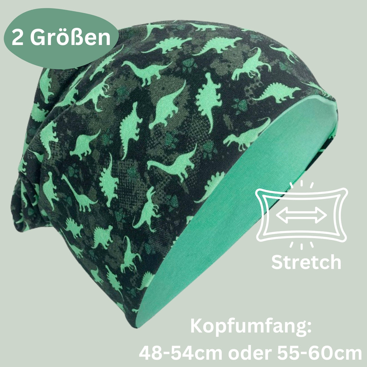 Kinder Beanie Mütze & Loop Set  - Dinosaurier