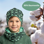 Kinder Beanie Mütze & Loop Set  - Dinosaurier