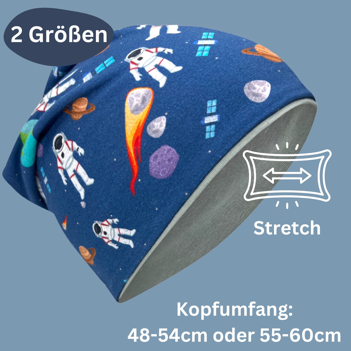 Kinder Beanie Mütze & Loop Set  - Astronaut