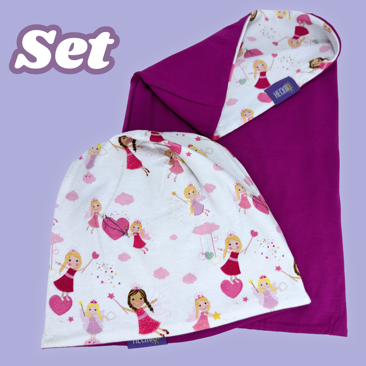 Kinder Beanie Mütze & Loop Set - Fee