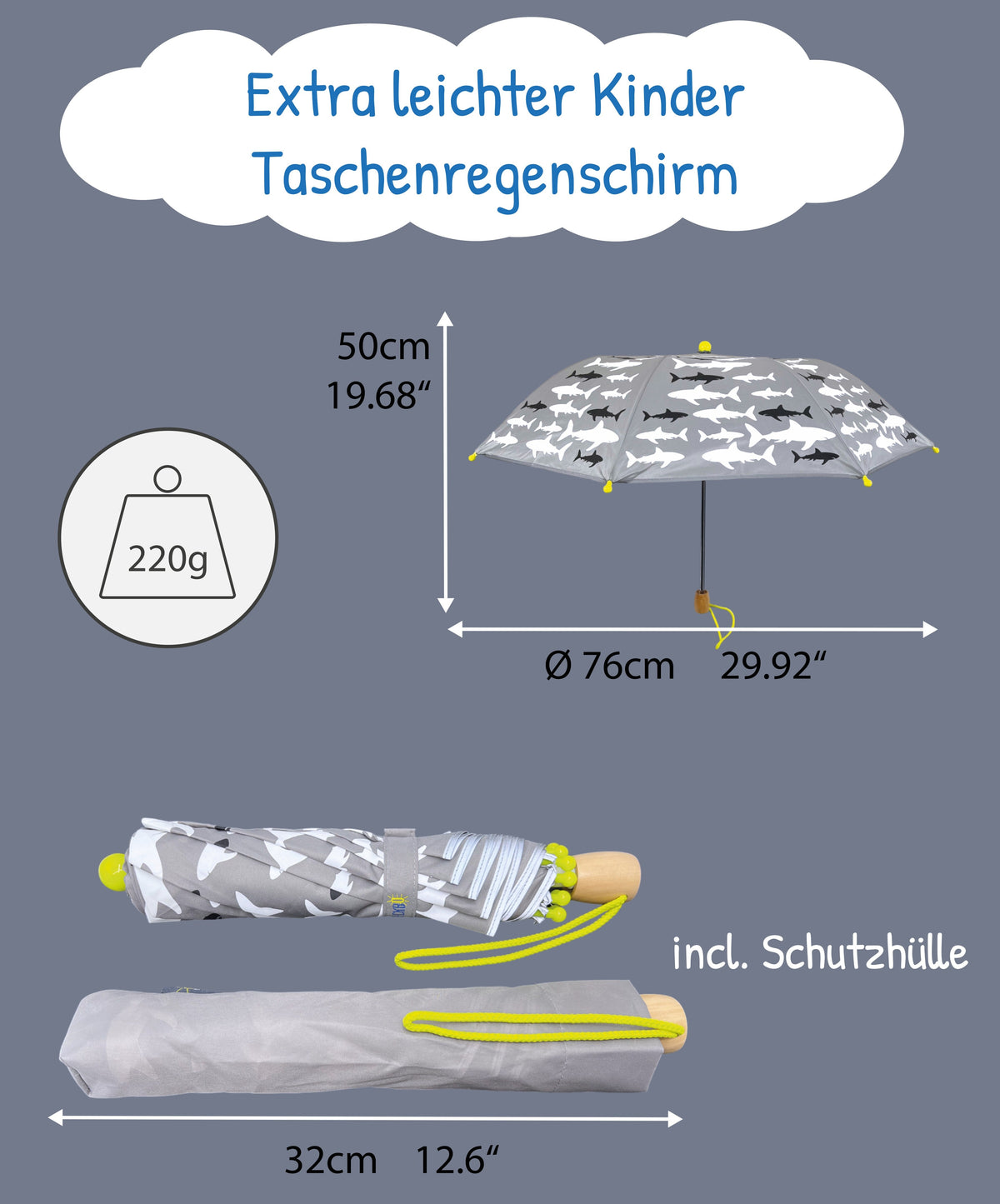 Magic Regenschirm Hai