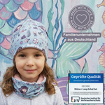 Kinder Beanie Mütze & Loop Set - Meerjungfrau