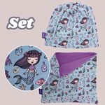 Kinder Beanie Mütze & Loop Set - Meerjungfrau