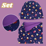 Kinder Beanie Mütze & Loop Set - Cookies