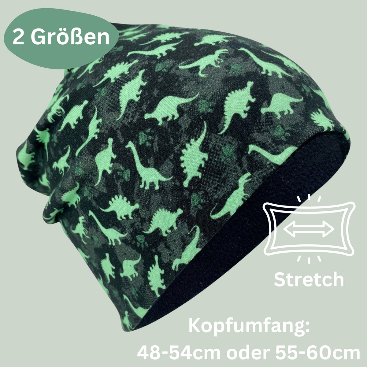 Kinder Beanie Mütze & Loop Set  - Dinosaurier