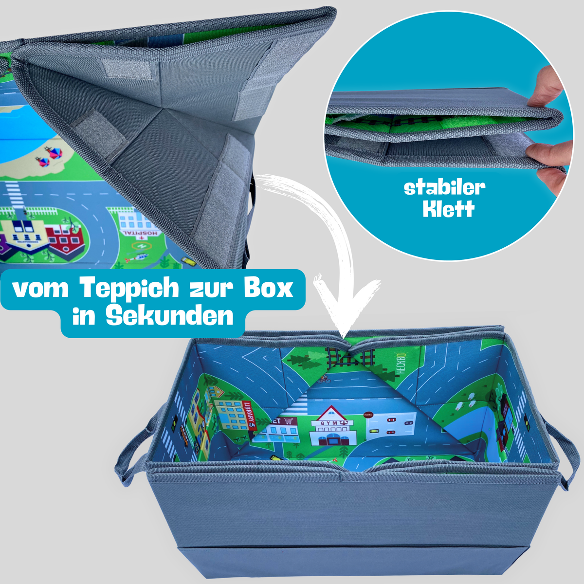 4 in1 Kinder Auto Organizer & Spielmatte