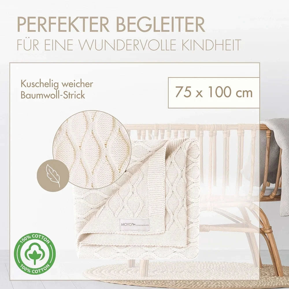 Babydecke Wellen-Struktur "Anmutiger Wellenreiter" Namma Markt