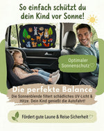 HECKBO Auto-Sonnenblenden Kinder Waldtiere – 2er-Set