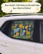 HECKBO Auto-Sonnenblenden Kinder Dschungel – 2er-Set Namma Markt