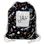 Kinder Turnbeutel Dino Skelett Tasche