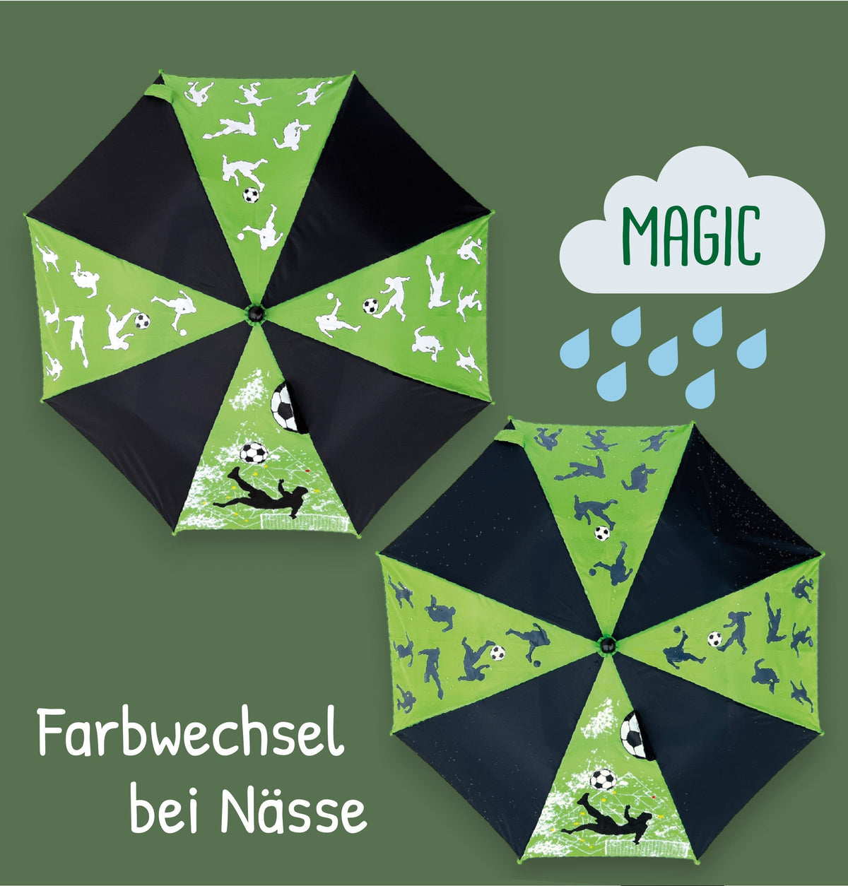 Magic Regenschirm Fussball 3D
