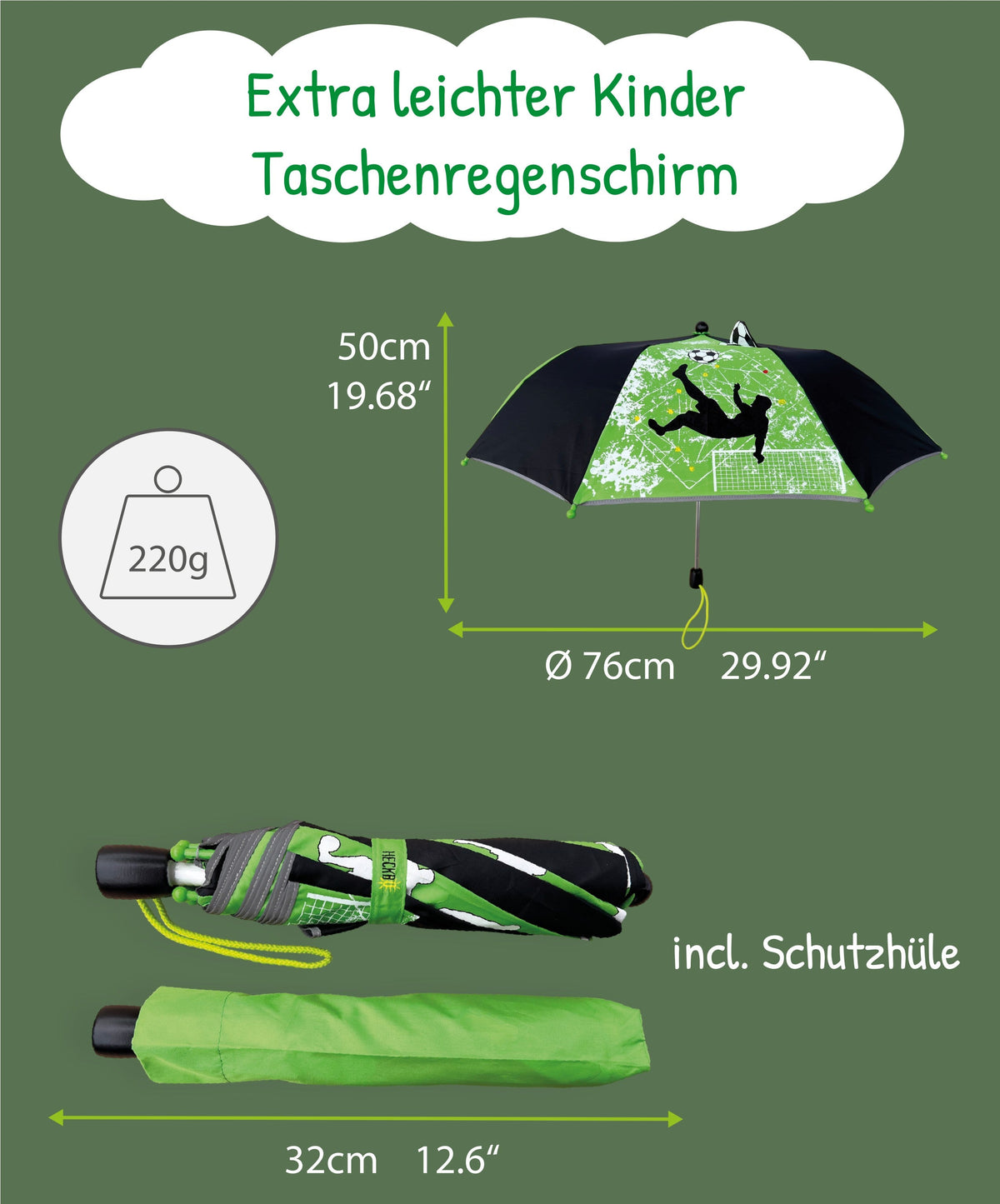 Magic Regenschirm Fussball 3D