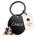 Hundemarke mit Gravur, Name und Telefon personalisiert, rund, 25mm oder 30mm in verschiedenen Farben
