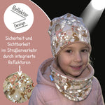 Kinder Reflektor Mütze & Loop Waldtiere