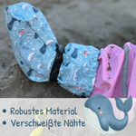 Füßlinge mit Vlies-Futter- Meerestiere