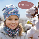 Kinder Beanie Mütze & Loop Set - Pferd