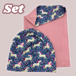 Kinder Beanie Mütze & Loop Set - Pferd