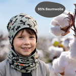 Kinder Beanie Mütze & Loop - Drachen
