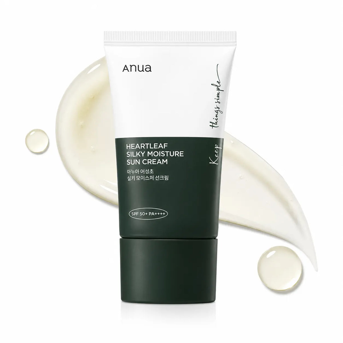 Anua Heartleaf Silky Moisture Sun Cream SPF 50+ PA++++ 50ml