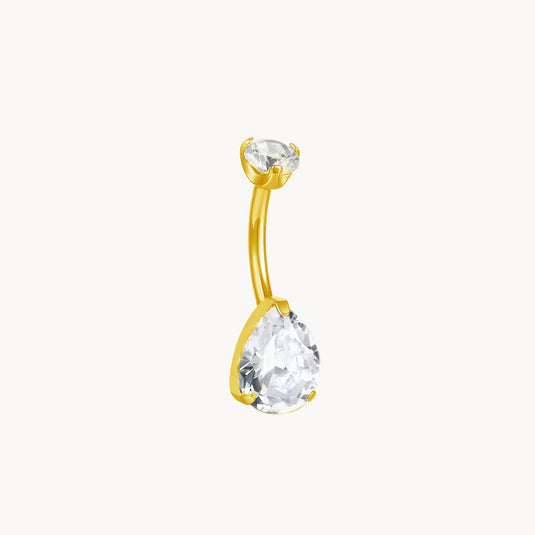 Tropfen Bauchnabelpiercing aus Titan