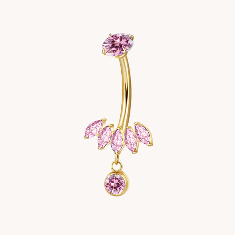 Marquise Pink Bauchnabelpiercing aus Titan Namma Markt