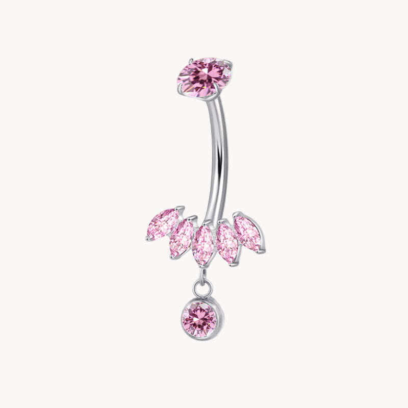 Marquise Pink Bauchnabelpiercing aus Titan Namma Markt