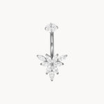 Blüte Zentrum Bauchnabelpiercing aus Titan