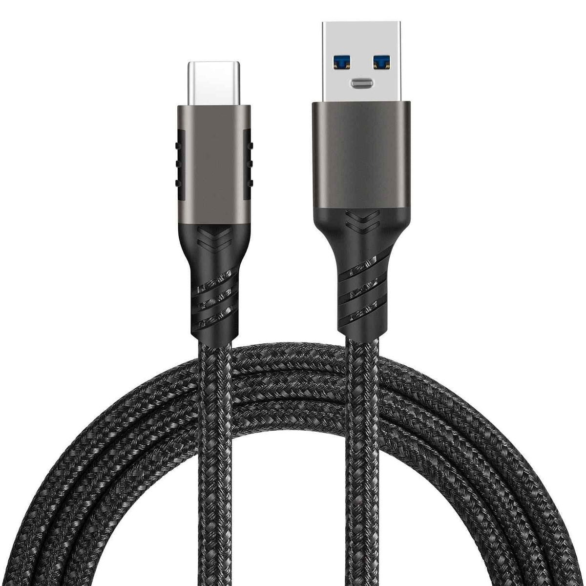 DREIKS Typ-C Ladekabel USB-C USB-A Kabel 10Gbps 3A Nylon USB 3.2 Quick Charge QC 60W