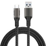 DREIKS Typ-C Ladekabel USB-C USB-A Kabel 10Gbps 3A Nylon USB 3.2 Quick Charge QC 60W