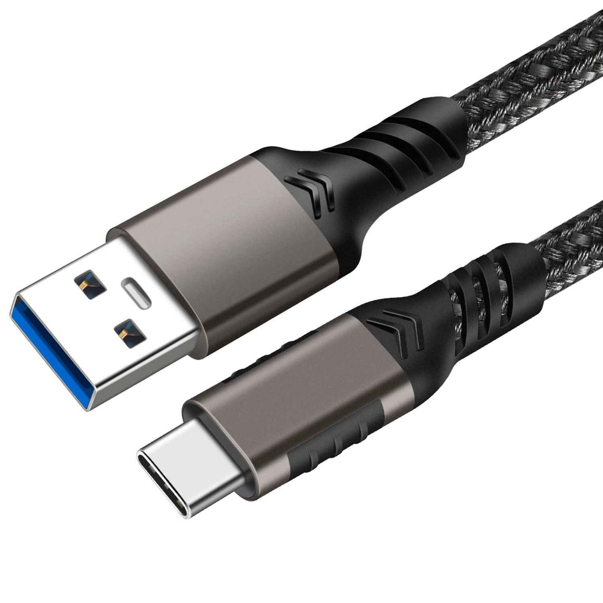 DREIKS Typ-C Ladekabel USB-C USB-A Kabel 10Gbps 3A Nylon USB 3.2 Quick Charge QC 60W