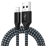DREIKS Ladekabel für iPhone USB-A auf 8-Pin Nylon Datenkabel 3A USB 2.0 Handy