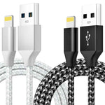DREIKS Ladekabel für iPhone USB-A auf 8-Pin Nylon Datenkabel 3A USB 2.0 Handy