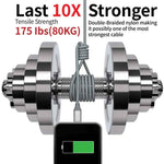 DREIKS Ladekabel für iPhone USB-A auf 8-Pin Nylon Datenkabel 3A USB 2.0 Handy
