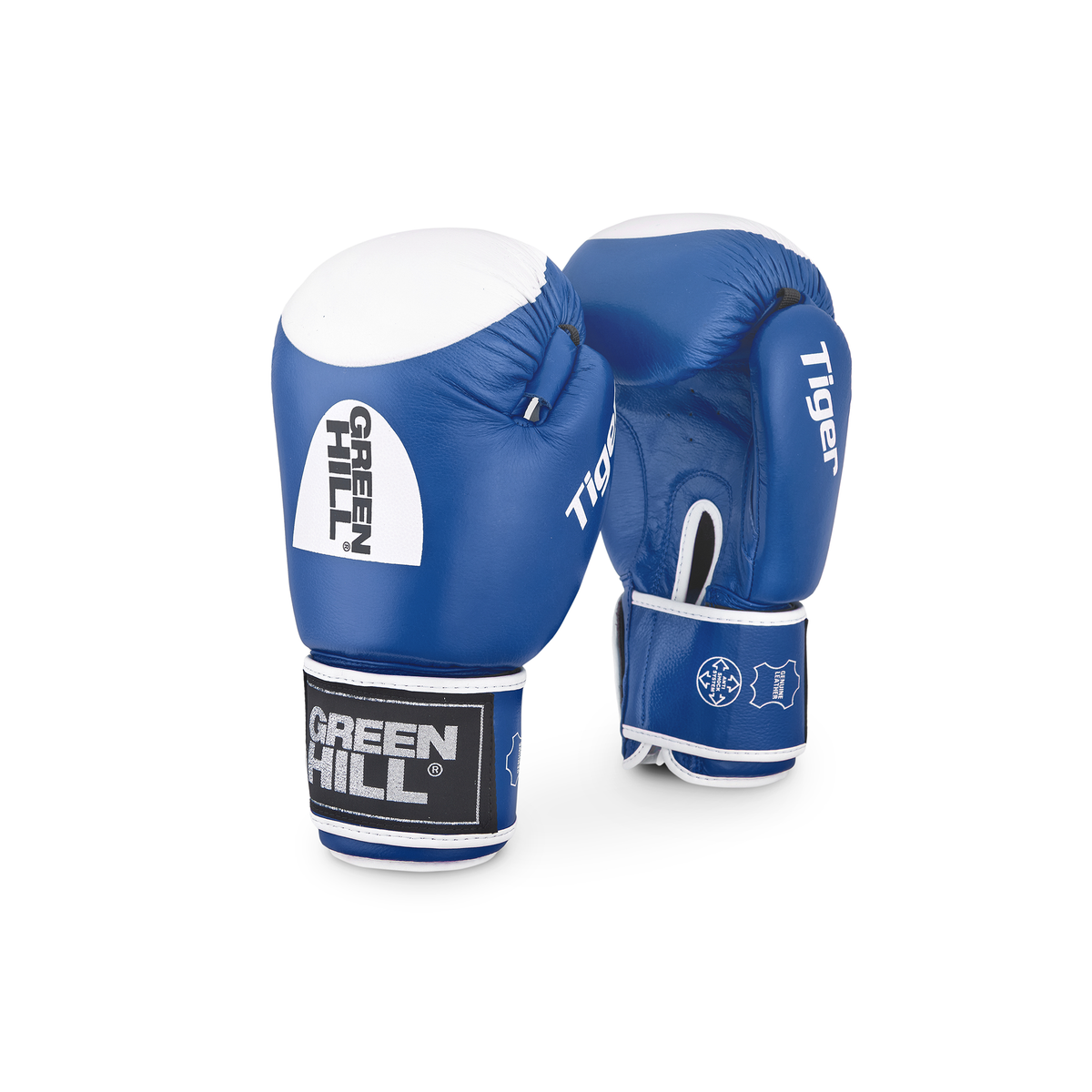 Green Hill TIGER Boxhandschuhe mit Trefferfläche - Leder (D Logo)