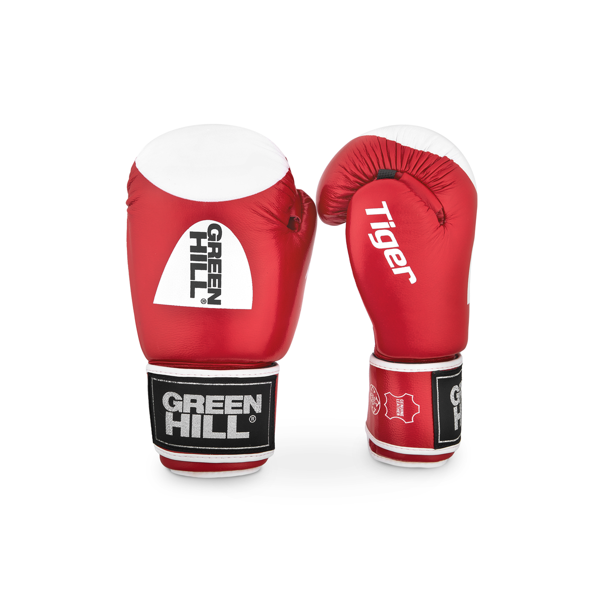 Green Hill TIGER Boxhandschuhe mit Trefferfläche - Leder (D Logo)